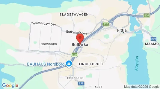 Rooms for rent i Botkyrka - kort over placeringen