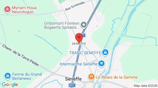 Apartments for rent i Seneffe - kort over placeringen