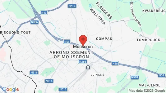 Apartments for rent i Moeskroen - kort over placeringen