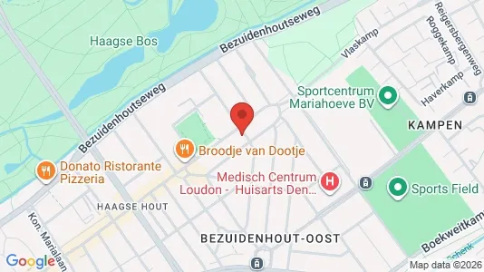 Apartments for rent i The Hague Haagse Hout - kort over placeringen