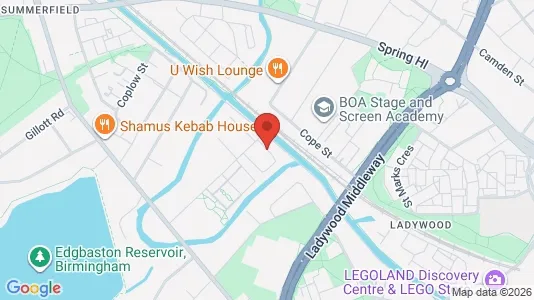 Apartments for rent i Birmingham - West Midlands - kort over placeringen
