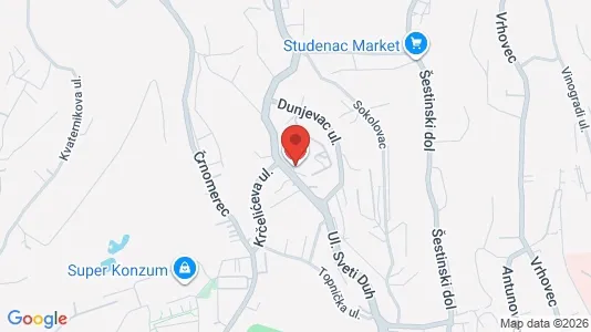Apartments for rent i Sljeme (Medvednica-Tomislavac) - kort over placeringen