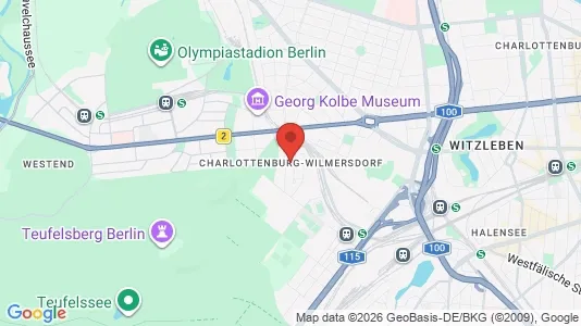 Rooms for rent i Berlin Charlottenburg-Wilmersdorf - kort over placeringen