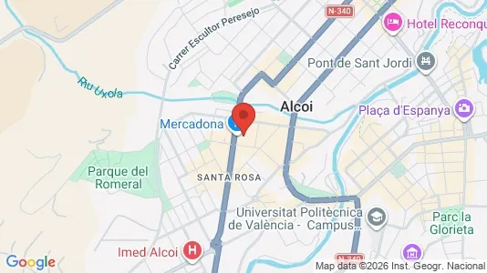 Rooms for rent i Alcoy/Alcoi - kort over placeringen