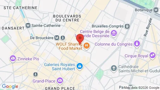 Apartments for rent i Stad Brussel - kort over placeringen