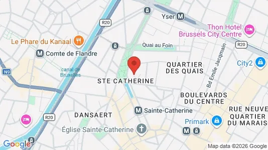 Apartments for rent i Stad Brussel - kort over placeringen