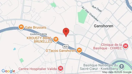 Apartments for rent i Brussels Ganshoren - kort over placeringen