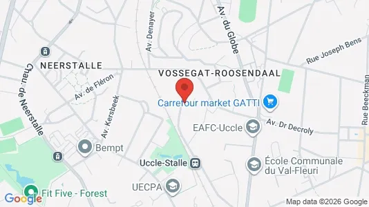 Apartments for rent i Brussels Vorst - kort over placeringen