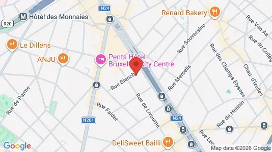 Apartments for rent i Stad Brussel - kort over placeringen