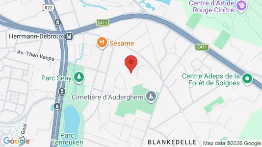Apartments for rent i Brussels Oudergem - kort over placeringen