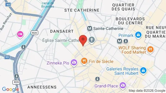 Apartments for rent i Stad Brussel - kort over placeringen