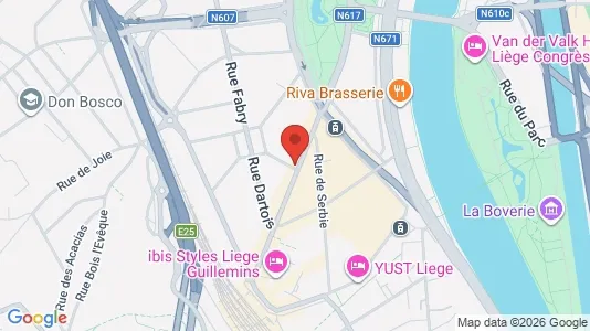 Apartments for rent i Luik - kort over placeringen