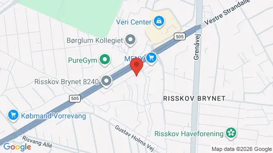 Apartments for rent i Risskov - kort over placeringen