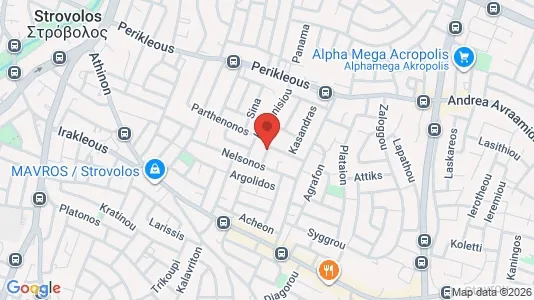 Apartments for rent i Nicosia Strovolos - kort over placeringen