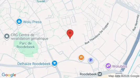 Apartments for rent i Brussels Sint-Lambrechts-Woluwe - kort over placeringen