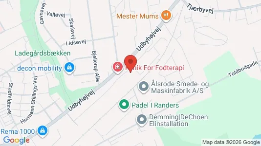 Apartments for rent i Randers NØ - kort over placeringen