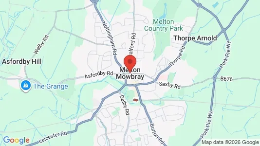 Apartments for rent i Melton Mowbray - Leicestershire - kort over placeringen