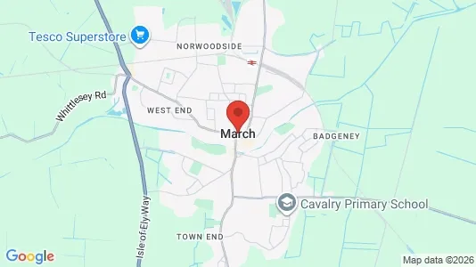 Apartments for rent i March - Cambridgeshire - kort over placeringen