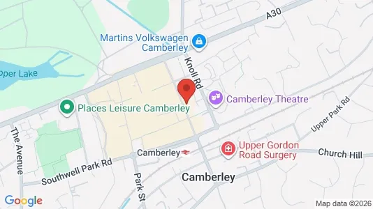 Apartments for rent i Camberley - Surrey - kort over placeringen