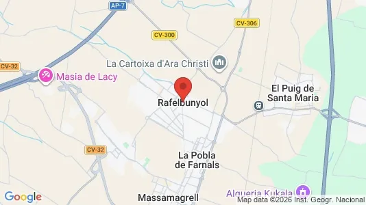 Houses for rent i Rafelbunyol - kort over placeringen