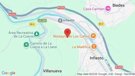 Apartments for rent i Piloña - kort over placeringen