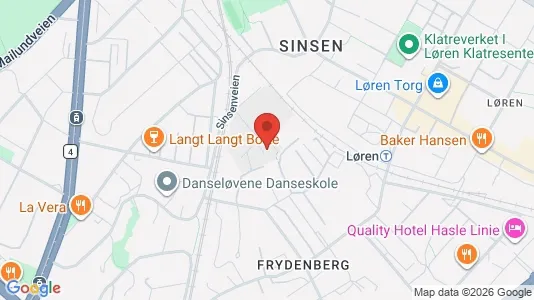 Rooms for rent i Oslo Grünerløkka - kort over placeringen