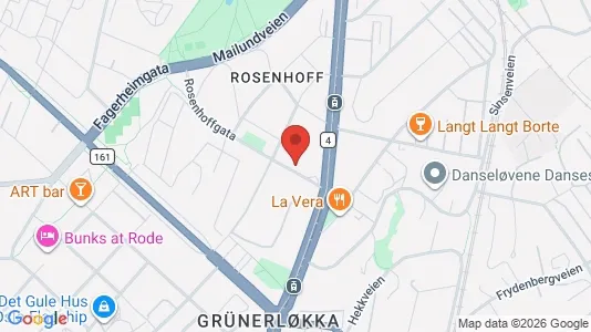 Rooms for rent i Oslo Grünerløkka - kort over placeringen