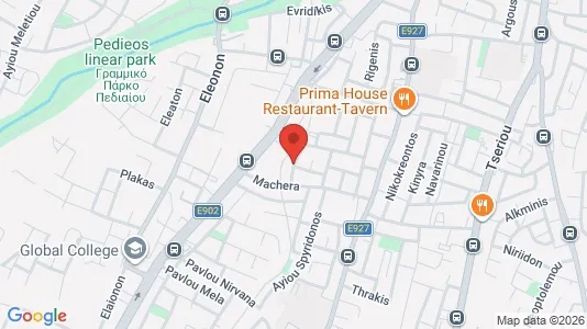 Apartments for rent i Nicosia Strovolos - kort over placeringen