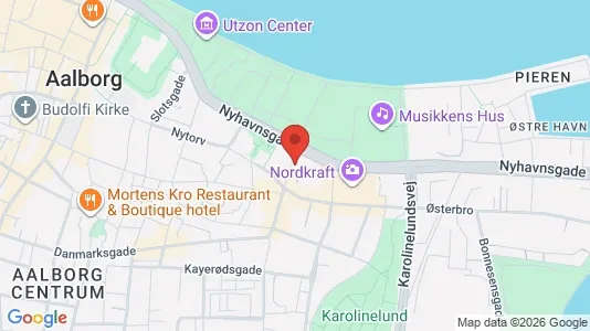 Apartments for rent i Aalborg Center - kort over placeringen