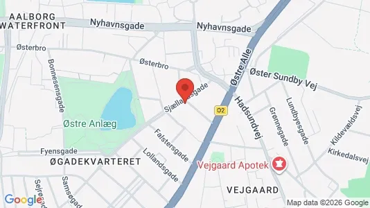 Apartments for rent i Aalborg Center - kort over placeringen