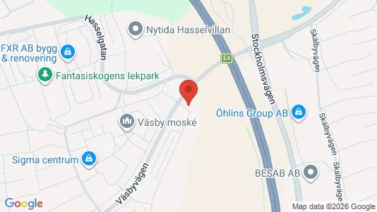 Apartments for rent i Upplands Väsby - kort over placeringen
