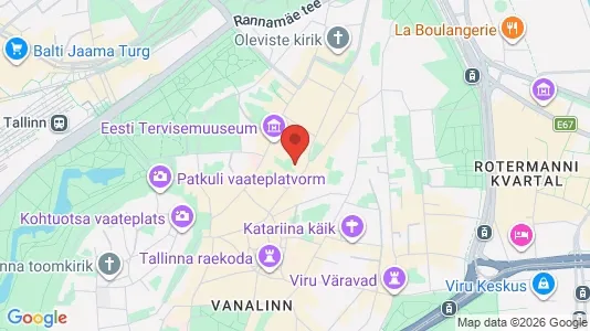 Apartments for rent i Tallinn Kesklinna - kort over placeringen