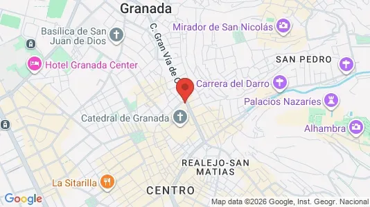 Apartments for rent i Granada - kort over placeringen