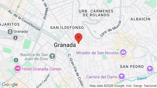 Apartments for rent i Granada - kort over placeringen