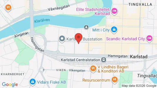 Apartments for rent i Karlstad - kort over placeringen