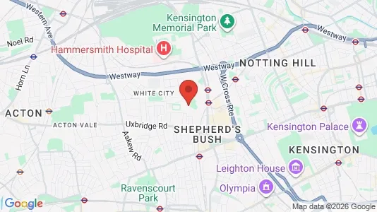 Apartments for rent i London W12 - kort over placeringen