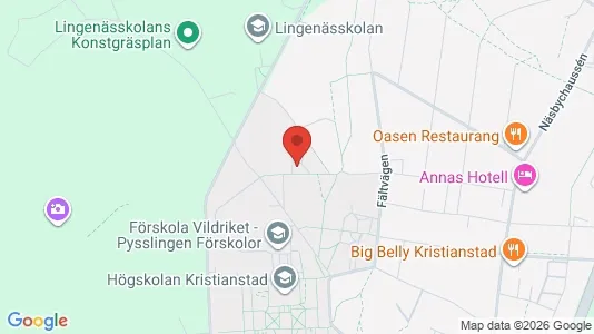 Rooms for rent i Kristianstad - kort over placeringen