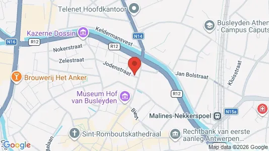 Apartments for rent i Mechelen - kort over placeringen