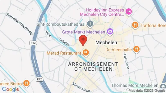 Apartments for rent i Mechelen - kort over placeringen