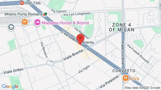 Apartments for rent i Milano Zona 5 - Vigentino, Chiaravalle, Gratosoglio - kort over placeringen