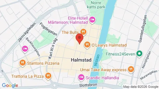 Apartments for rent i Halmstad - kort over placeringen