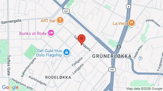 Apartments for rent i Oslo Grünerløkka - kort over placeringen