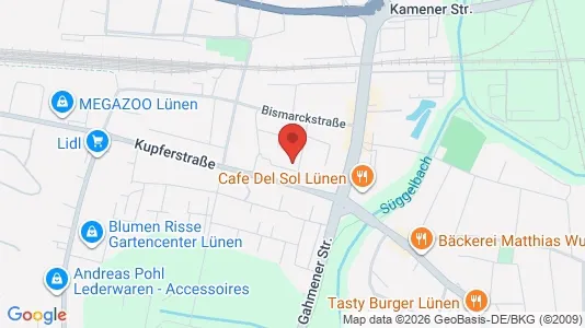 Apartments for rent i Unna - kort over placeringen