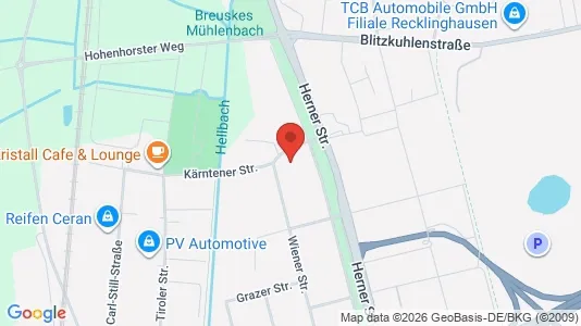 Apartments for rent i Recklinghausen - kort over placeringen
