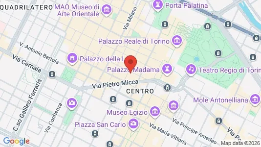 Apartments for rent i Turin - kort over placeringen