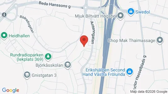 Apartments for rent i Askim-Frölunda-Högsbo - kort over placeringen