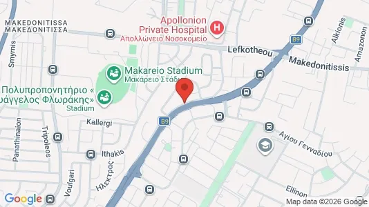 Apartments for rent i Nicosia Strovolos - kort over placeringen