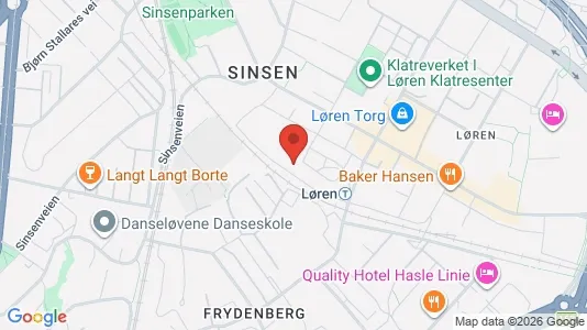 Apartments for rent i Oslo Grünerløkka - kort over placeringen