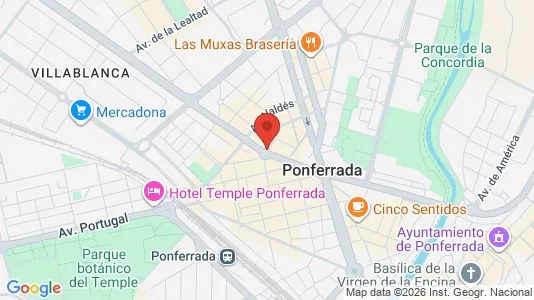 Rooms for rent i León - kort over placeringen