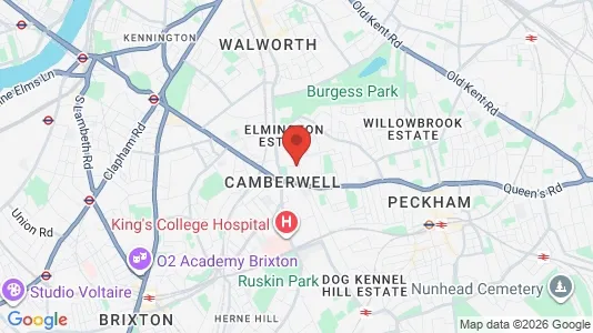 Apartments for rent i London SE5 - kort over placeringen